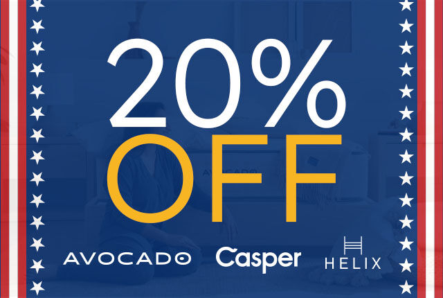20% Off Avocado, Casper and Helix